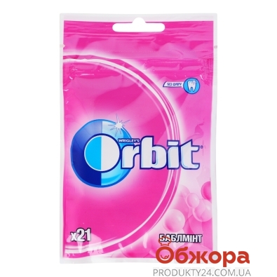 Жувальна гумка Orbit под. 29г Bags Bubblemint пакет – ИМ «Обжора»