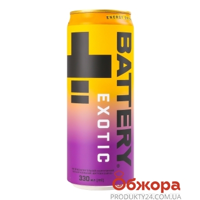 Напій енергетичний Battery 0,33л б/алк Exotic з/б – ІМ «Обжора»