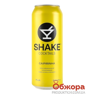 Напій сл/алк Shake 0,5л 7% Caipirinha Cocktails з/б – ІМ «Обжора»