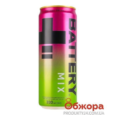 Напій енергетичний Battery 0,33л б/алк Mix з/б – ИМ «Обжора»