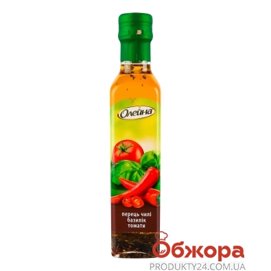 Олія Олейна 0,25л ріпакова рафінована перец чилі-базилік-томати – ІМ «Обжора»