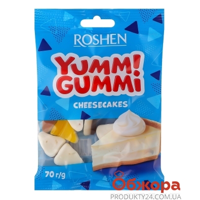 Цукерки желейні Roshen 70г Yummi Cheesecakes – ІМ «Обжора»
