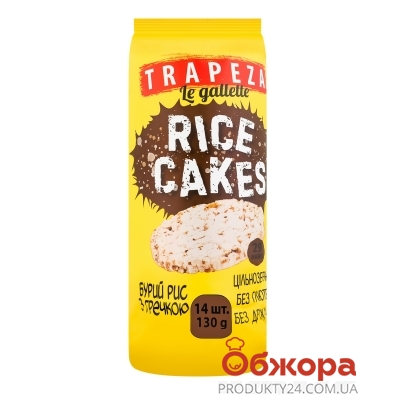 Хлібці Trapeza 130г рисові з гречкою – ИМ «Обжора»