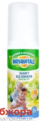 Лосьйон от комаров Нежная защита для детей Mosquitall 100 мл – ИМ «Обжора»