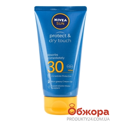 Крем-гель Nivea Sun 175мл сонцезахисний protect&dry touch SPF30 85528 – ИМ «Обжора»