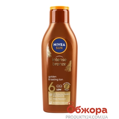 Лосьйон Nivea Sun 200мл intense&bronze golden&lasting tan SPF6 85778 – ИМ «Обжора»