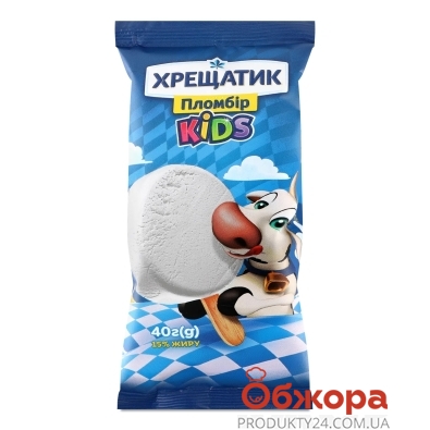 Морозиво Хрещатик 40г Kids пломбір ескімо – ИМ «Обжора»