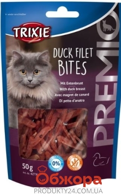 Ласощі д/котів Trixie 50г duck filet bites – ИМ «Обжора»