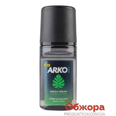 Антиперспірант Arko 50мл Men Forest&Tree Green Dream ролік – ІМ «Обжора»