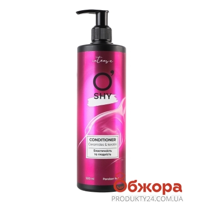 Кондиціонер O`shy intense 500мл ceramides@keratin еластичність та гладкість – ИМ «Обжора»