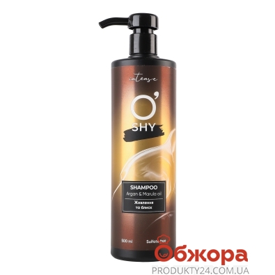 Шампунь O`shy intense 500мл argan&marula oil живлення та блиск – ІМ «Обжора»