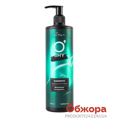 Шампунь O`shy intense 500мл hyaluron&protein зволоження та пружність – ІМ «Обжора»