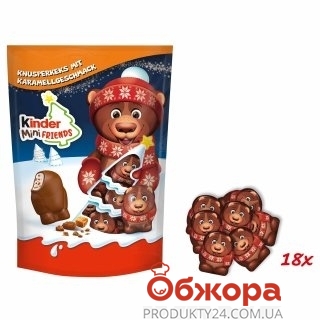 Новорічний набір печива Kinder Mini Friends хрус122г – ІМ «Обжора»