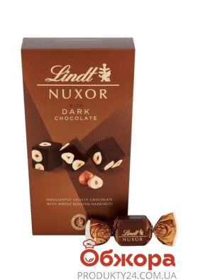 Шоколад Lindt 103г Nuxor чорний з фундуком – ІМ «Обжора»