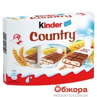 Шоколад Kinder Country 211,5г – ІМ «Обжора»