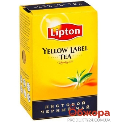 Чай Lipton, Yellow Label, листовой, 100 г – ИМ «Обжора»