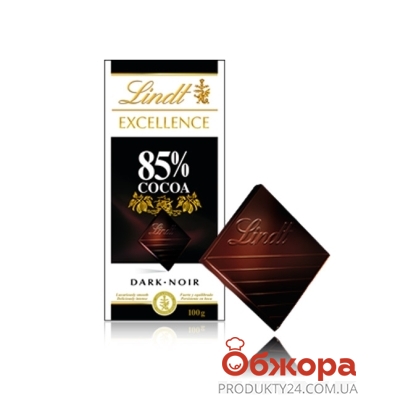 Шоколад Линдт Экселенс 85% черный, 100 г – ИМ «Обжора»