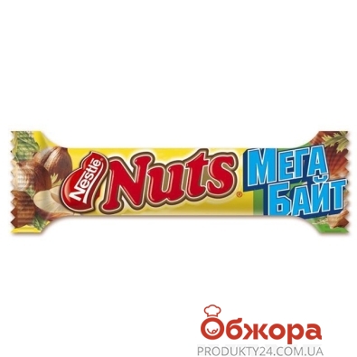 Батончик шоколадный Нестле (Nestle) Натс Мегабайт, 70 г – ИМ «Обжора»