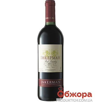 Вино Инкерман (INKERMAN)  красное полусухое 0,7 л. – ИМ «Обжора»