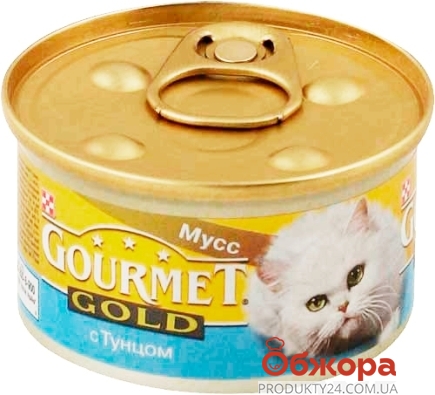 Корм для кошек Гурме Голд мусс рыбный 85 г – ІМ «Обжора»