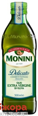 Олія Моніні 0,5л оливкова Delicato Extra Vergine ИМП – ІМ «Обжора»