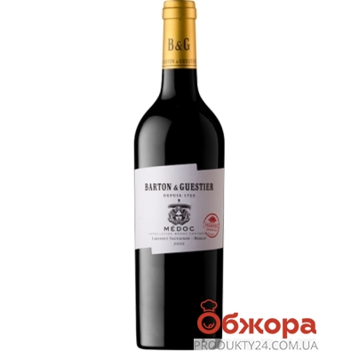 Вино Barton&Guestier Medoc червоне сухе 750 мл – ІМ «Обжора»