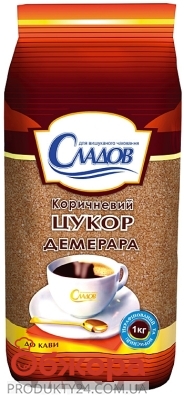 Сахар Сладов коричневый Демерара 1кг – ИМ «Обжора»