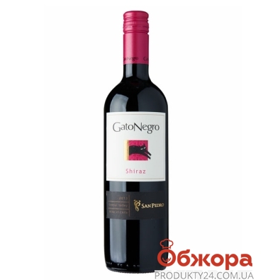 Вино Гато Негро (Gato Negro) Шираз 0,75 л – ІМ «Обжора»