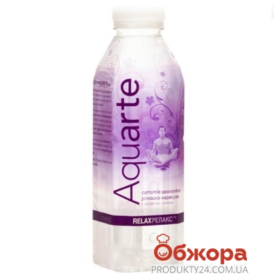 Вода Aquarte 0,5л з екстрактом Ромашки  і Маракуї – ІМ «Обжора»