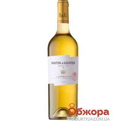 Вино Бартон & Гестье (B&G)  Сотерн сладкое белое – ИМ «Обжора»