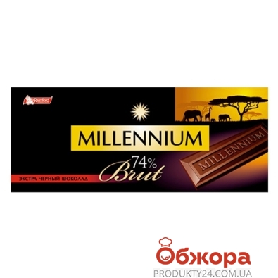 Шоколад Millennium 100г Favorite екстрачорн.брют 74% какао – ІМ «Обжора»