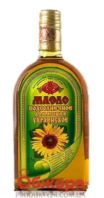 Подсолнечное масло Агросельпром домашнее украинское 0,5 л – ИМ «Обжора»