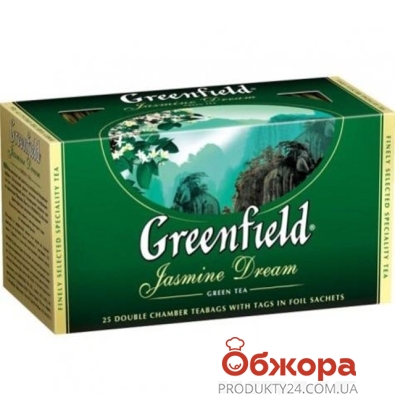 Чай Гринфилд 25 пакетиков Жасмин – ИМ «Обжора»