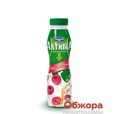 Йогурт Активиа Малина-злаки 290 г 1,5 % – ИМ «Обжора»