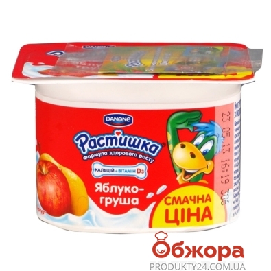 Йогурт Растишка Яблоко-груша 110 г – ИМ «Обжора»
