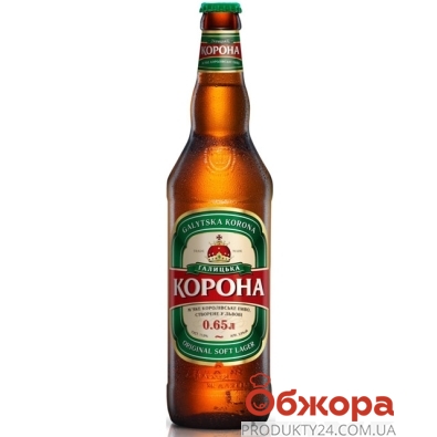 Пиво Галицкая Корона Перша Приватна Броварня (ППБ) 0,65 л – ИМ «Обжора»