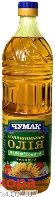 Подсолнечное масло Чумак домашнее 0.9 л – ИМ «Обжора»