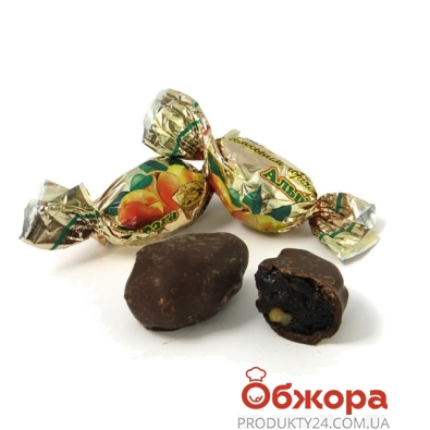 Конфеты Альпи Курага в шоколаде с орехом вес – ИМ «Обжора»
