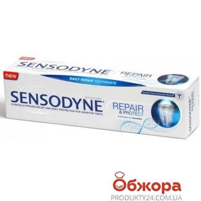 Зубная паста Сенсодин (SENSODYNE) восстановление и защита 75 мл. – ИМ «Обжора»