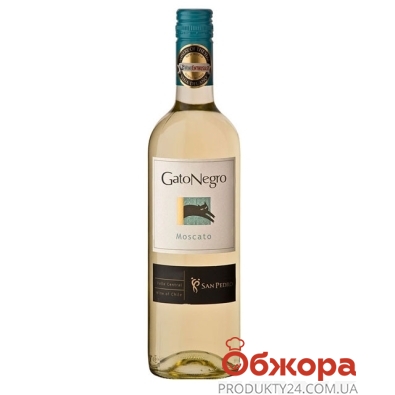 Вино Гато Негро (Gato Negro) Москато белое сухое 0,75 л – ИМ «Обжора»