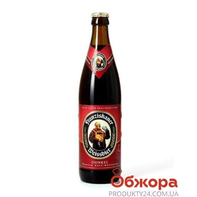 Пиво Францисканер (Franziskaner) Hefe Dunkel Германия 0,5 л. – ИМ «Обжора»