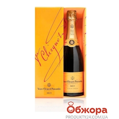 Шампанское Вдова Клико (Veuve Clicquot) брют, 0.75 л – ИМ «Обжора»