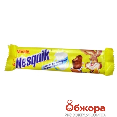 Батончик вафельный в шоколаде "Несквик" (Nesquik), 26 г – ИМ «Обжора»
