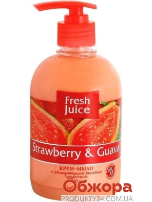 Жидкое мыло Фреш Джус (FRESH JUICE) Эльфа Strawberry & Guava 460 мл. – ИМ «Обжора»