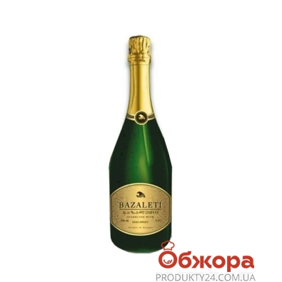 Шампанское Базалети (Bazaleti) белое п/сл, 0,75 л – ИМ «Обжора»