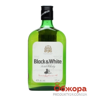 Виски Блэк & Вайт (Black & White) 400 мл 40% – ІМ «Обжора»