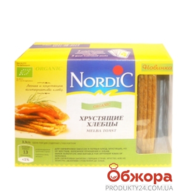 Хлібці Нордік 100г зі злаків органічні – ІМ «Обжора»