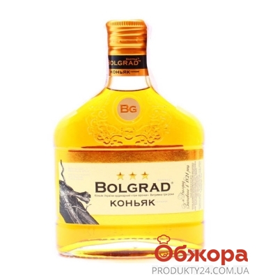 Коньяк Bolgrad 3* 0,25л. – ІМ «Обжора»