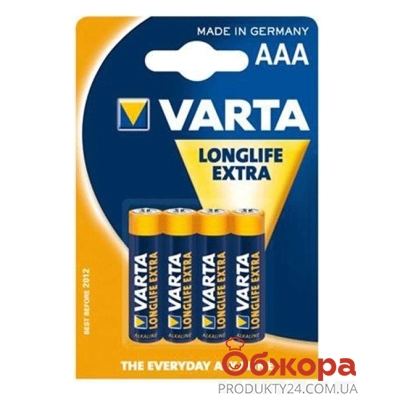Батарейки Варта (VARTA) LLX 4 AAA  LR 03 – ИМ «Обжора»