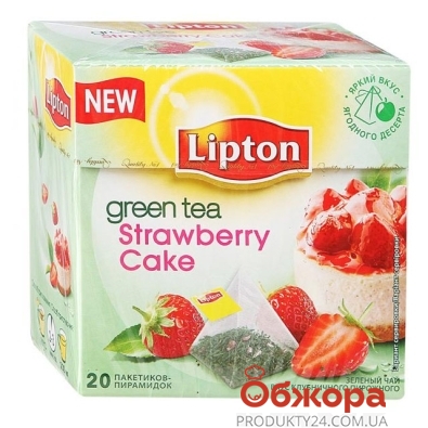 Чай Липтон Fruit Strawberry Cupcake 20п*2г – ИМ «Обжора»